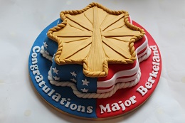 military major promotion cake